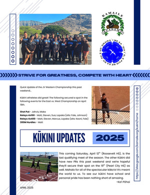 Kūkini Team Updates